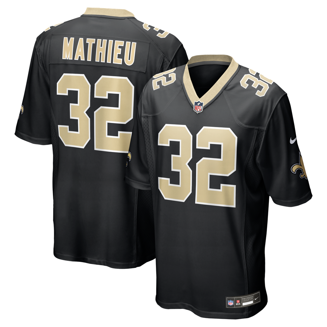 New Orleans Saints Tyrann Mathieu Gold Gameday Golds Alternate Game Player Jersey product image 7, provided for visual