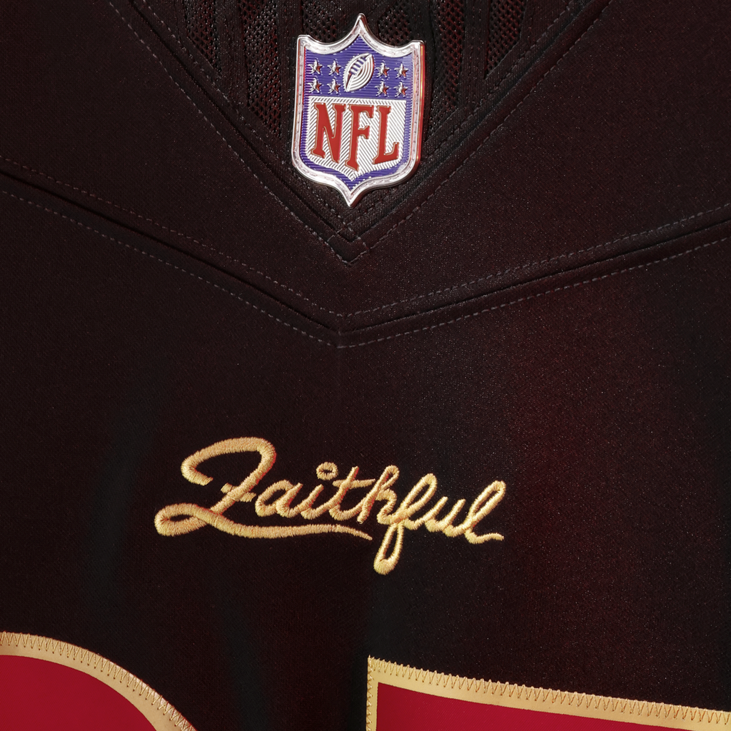 San Francisco 49ers Christian McCaffrey Black Rivalries Collection Stitched Limited Jersey product image 11, provided for