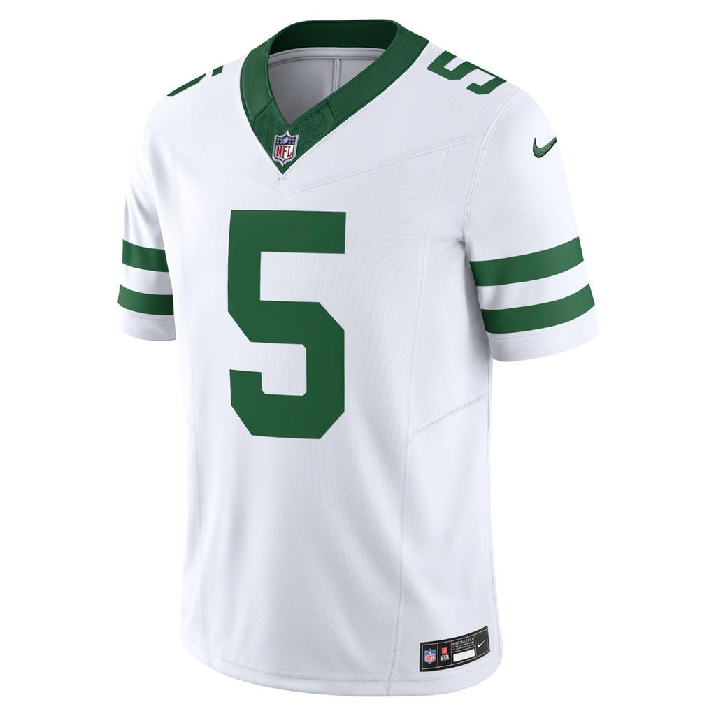 New York Jets Garrett Wilson Legacy White Vapor F.U.S.E. Limited Jersey product image 2, provided for visual reference and