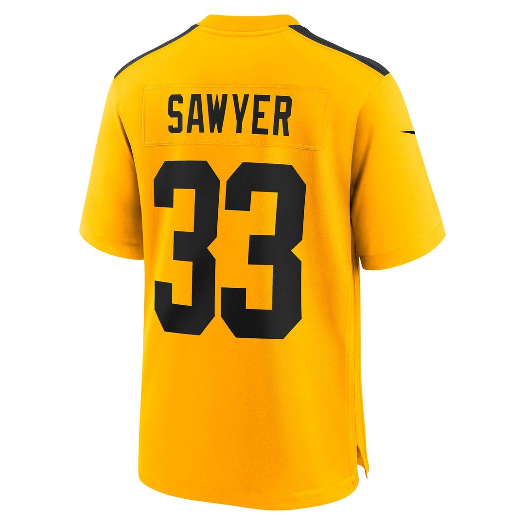 Pittsburgh Steelers Jack Sawyer Black Team Game Jersey product image 15, provided for visual reference and product detail