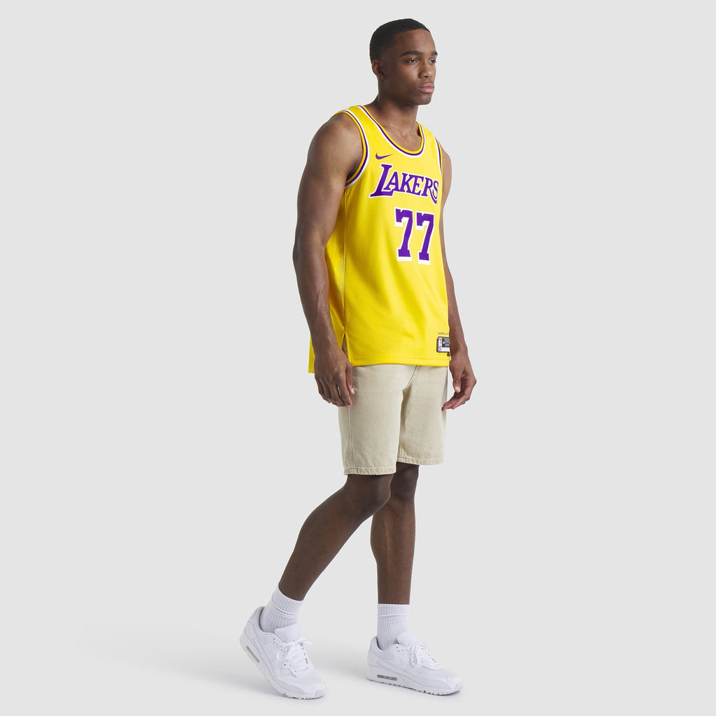 Los Angeles Lakers Icon Swingman Jersey - Luka Doncic - Unisex product image 6, provided for visual reference and product