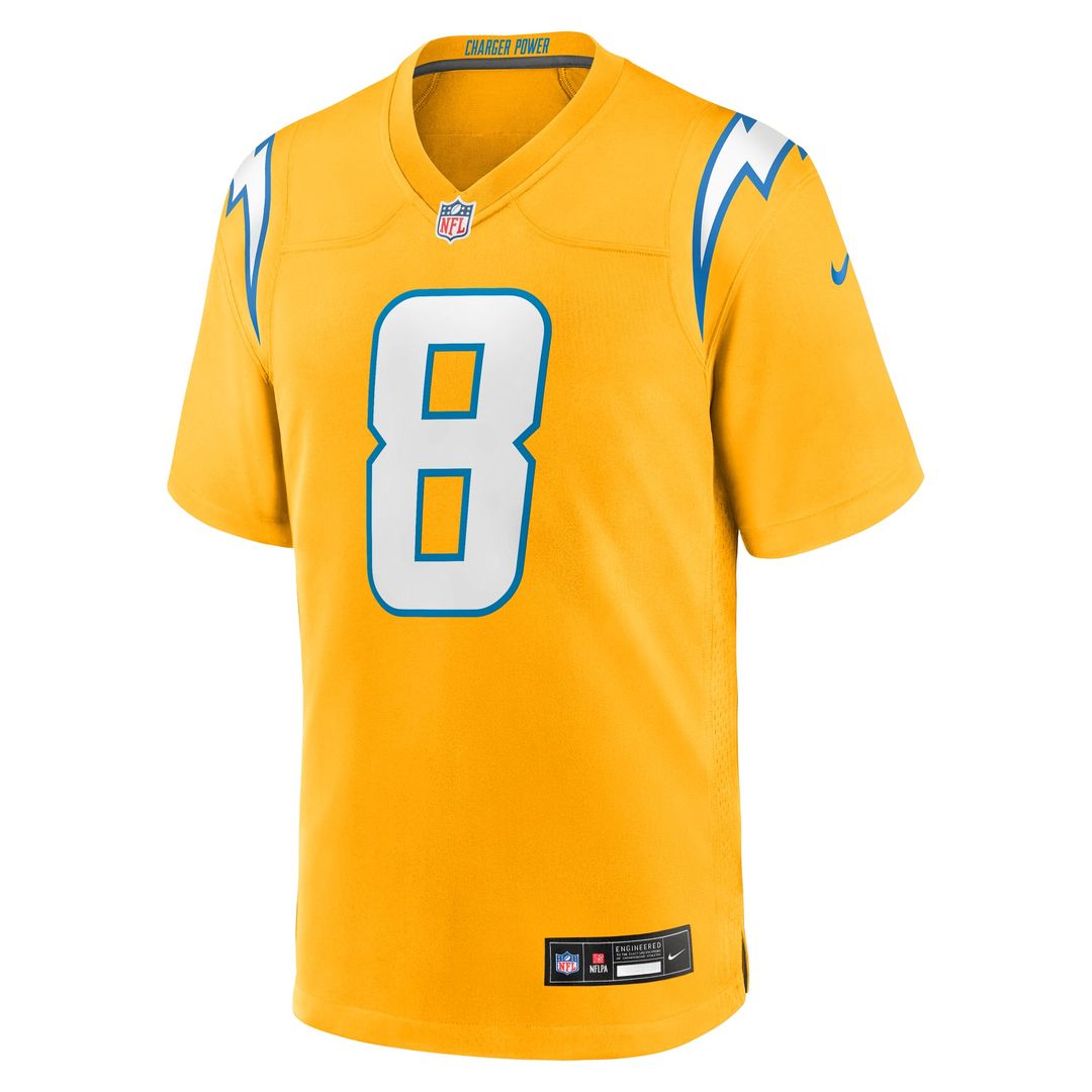 Los Angeles Chargers Omarion Hampton Navy Alternate Super Chargers Game Player Jersey product image 13, provided for visual