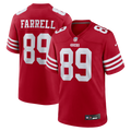 San Francisco 49ers Luke Farrell Scarlet Team Game Jersey product image 1, provided for visual reference and product detail