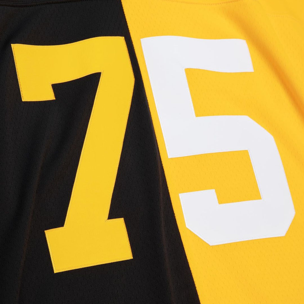 Pittsburgh Steelers Joe Greene Black/Gold 1976 Split Legacy Replica Jersey product image 5, provided for visual reference