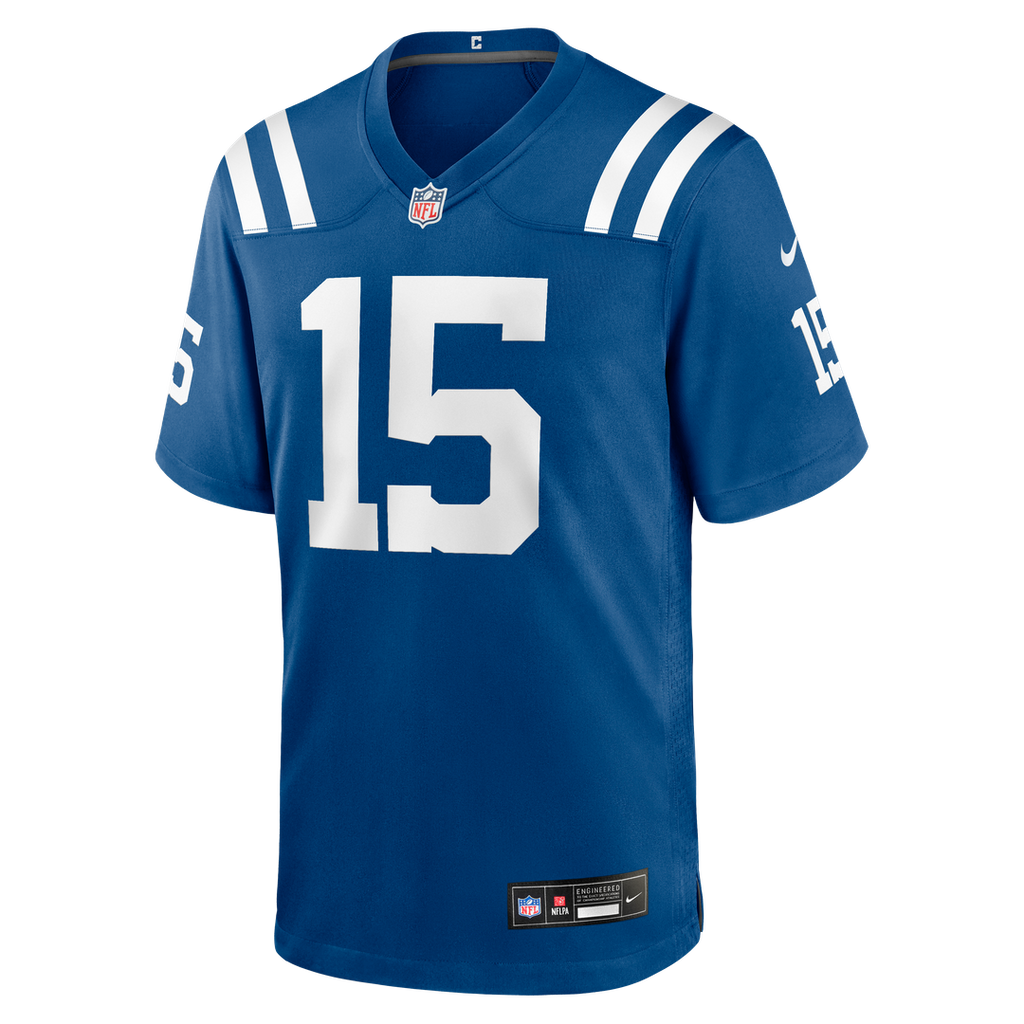 Indianapolis Colts Riley Leonard Royal Team Game Jersey product image 2, provided for visual reference and product detail