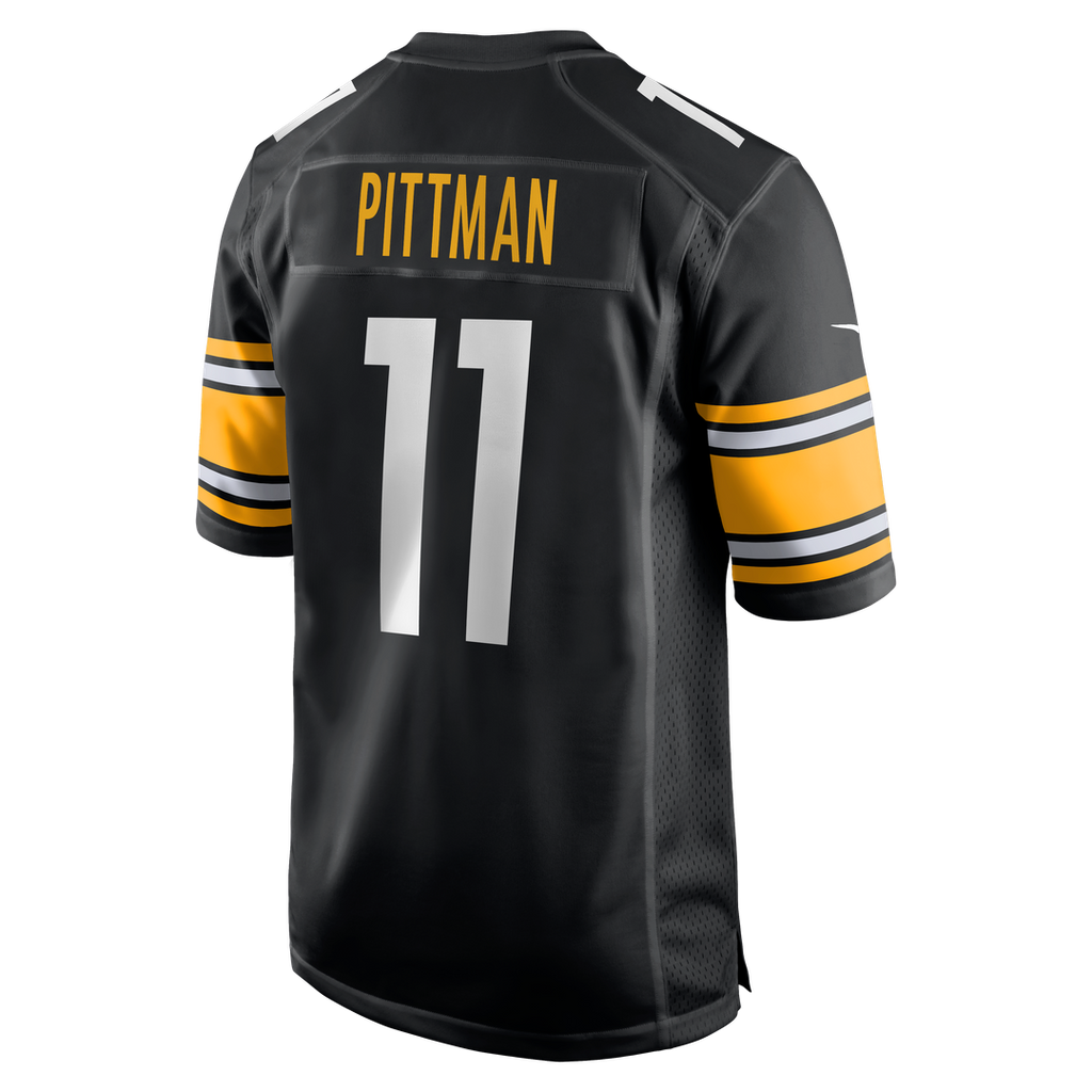 Pittsburgh Steelers Michael Pittman Jr. Black Game Jersey product image 3, provided for visual reference and product detail