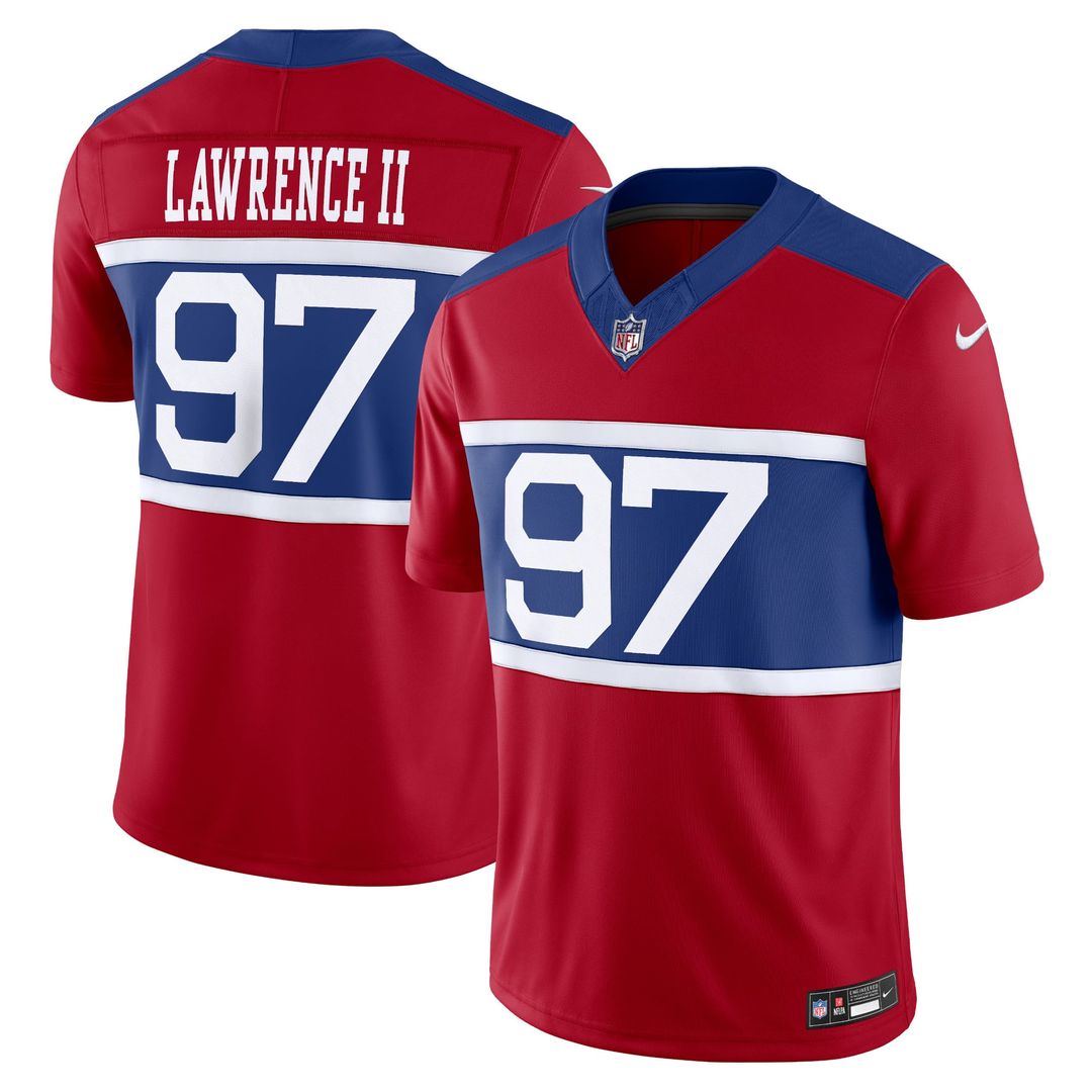 New York Giants Dexter Lawrence II Century Red Alternate Vapor F.U.S.E. Limited Jersey product image 1, provided for visual