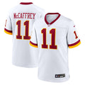Washington Commanders Luke McCaffrey White Game Super Bowl Era Jersey product image 1, provided for visual reference and