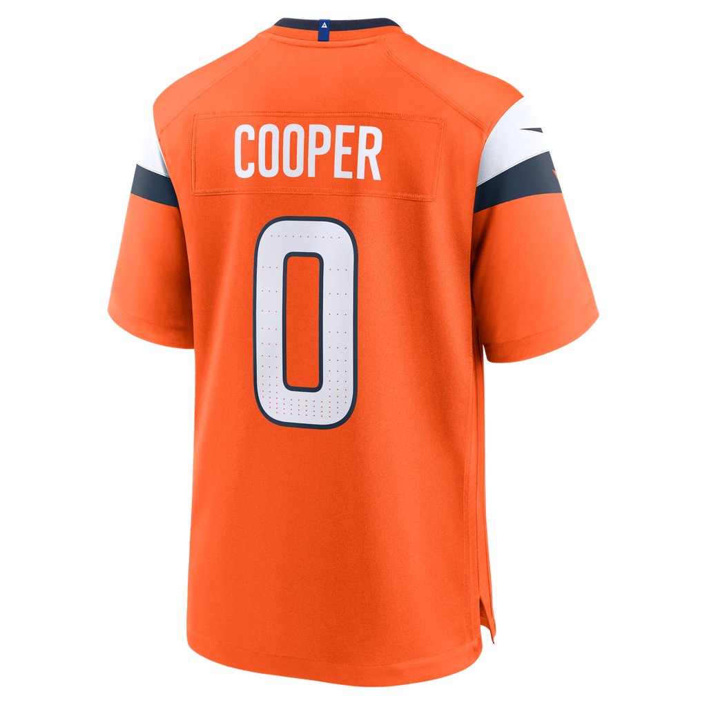 Denver Broncos Jonathon Cooper Orange Team Game Jersey product image 3, provided for visual reference and product detail