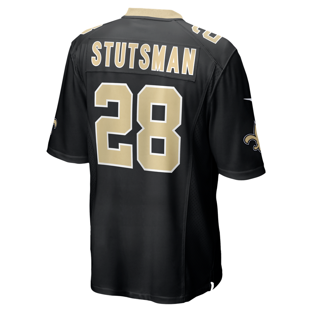 New Orleans Saints Danny Stutsman Black Team Game Jersey product image 3, provided for visual reference and product detail