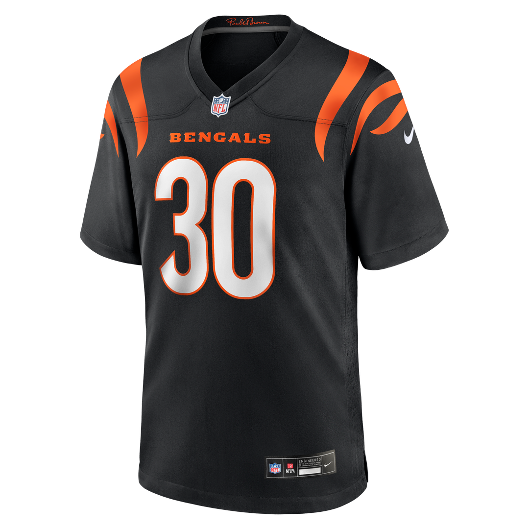 Cincinnati Bengals Chase Brown Black Team Game Jersey product image 2, provided for visual reference and product detail