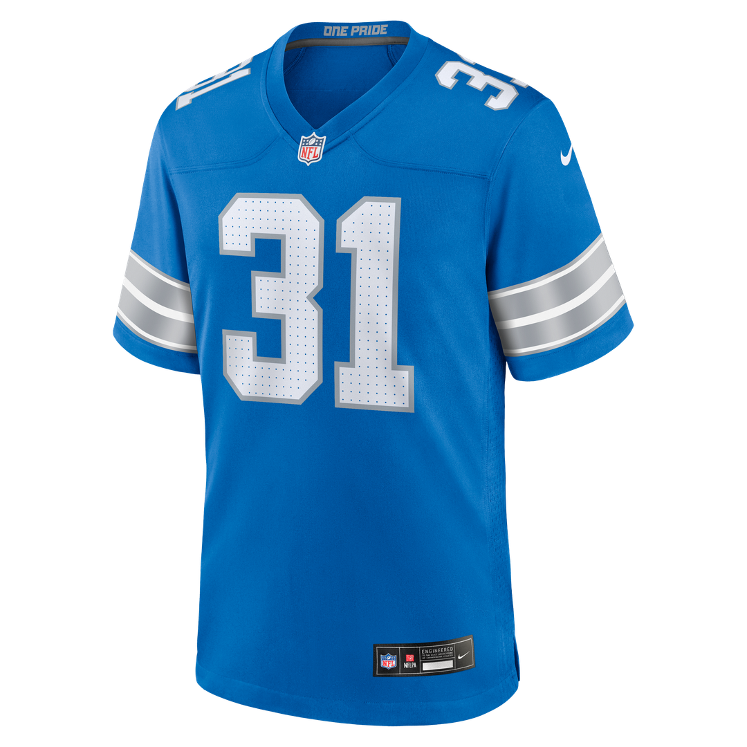 Detroit Lions Kerby Joseph Black Alternate Game Jersey product image 8, provided for visual reference and product detail