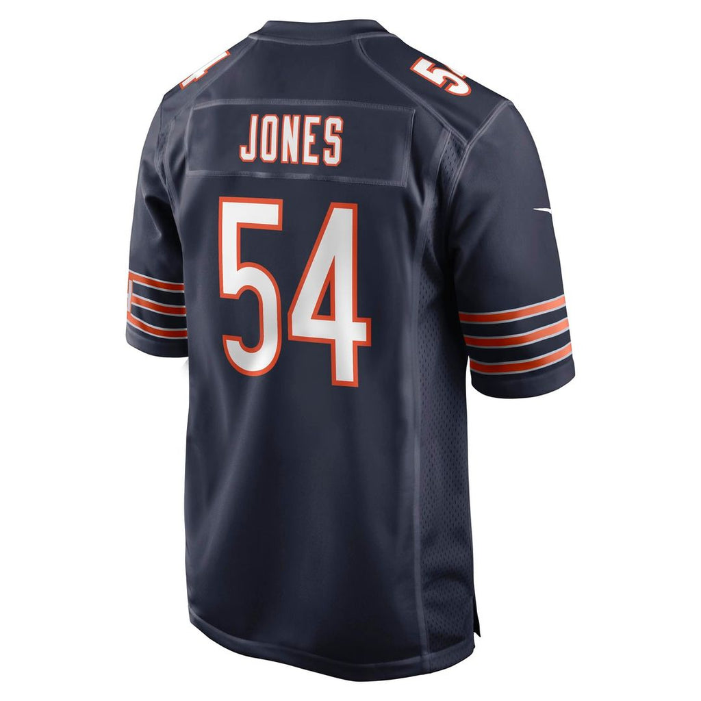 Chicago Bears Logan Jones Navy Team Game Jersey product image 5, provided for visual reference and product detail review