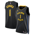 Golden State Warriors Brand 2024/25 Statement Edition Swingman Basketball Jersey - Black - Jonathan Kuminga - Unisex product