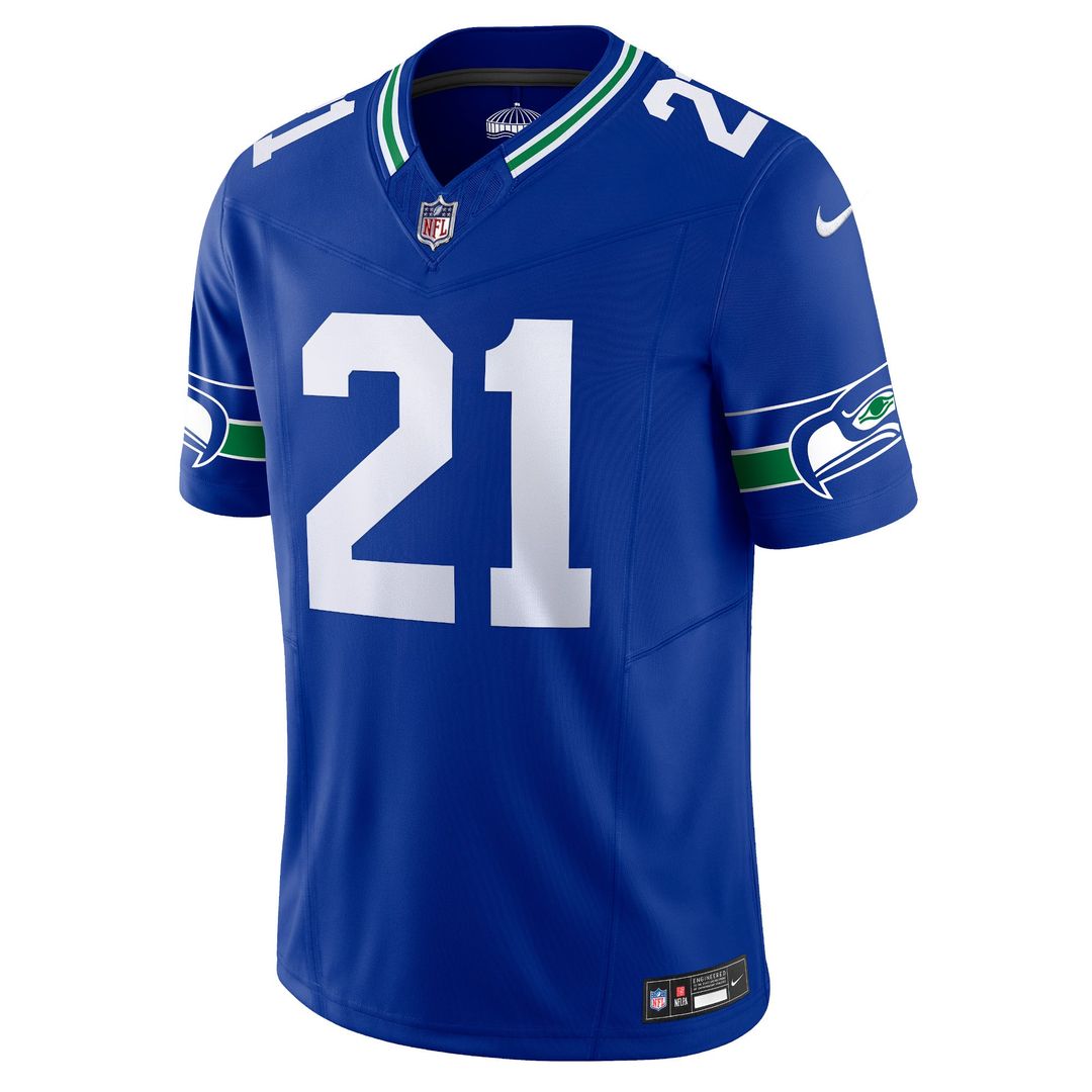 Seattle Seahawks Devon Witherspoon Royal Alternate Vapor F.U.S.E. Limited Jersey product image 2, provided for visual