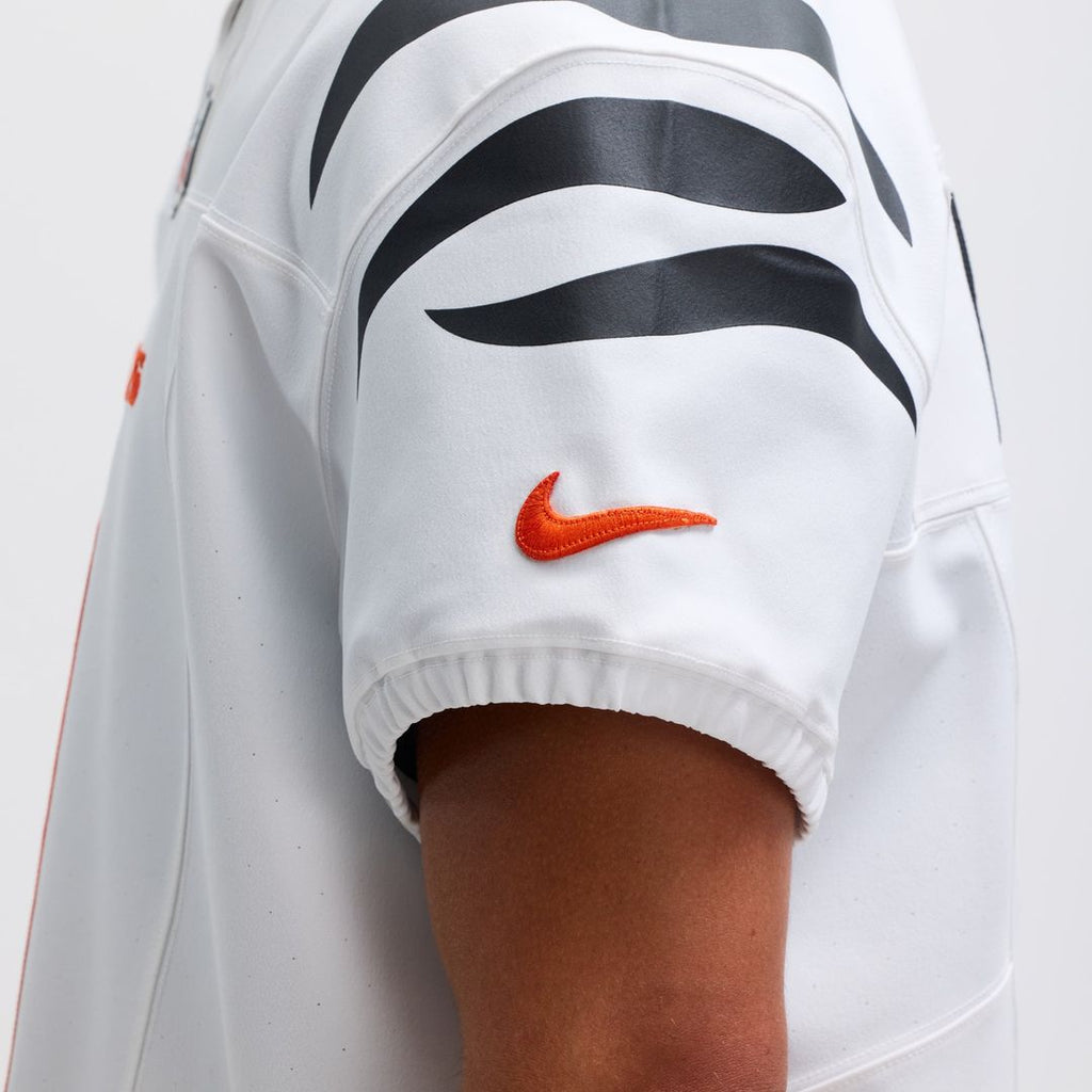 Cincinnati Bengals Joe Burrow White Vapor F.U.S.E. Elite Jersey product image 10, provided for visual reference and product