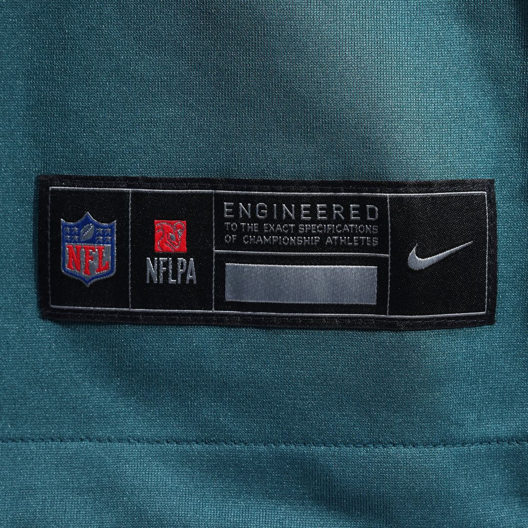 Philadelphia Eagles DeVonta Smith Midnight Green Team Game Jersey product image 6, provided for visual reference and product