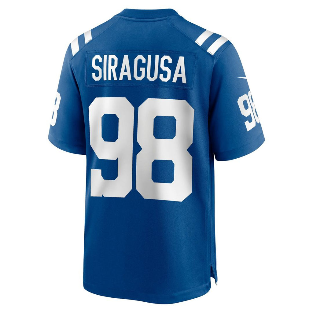 Indianapolis Colts Tony Siragusa Royal Game Retired Player Jersey product image 3, provided for visual reference and product