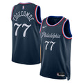 Philadelphia 76ers 2025/26 City Edition Swingman Basketball Jersey - Navy - VJ Edgecombe - Unisex product image 1, provided
