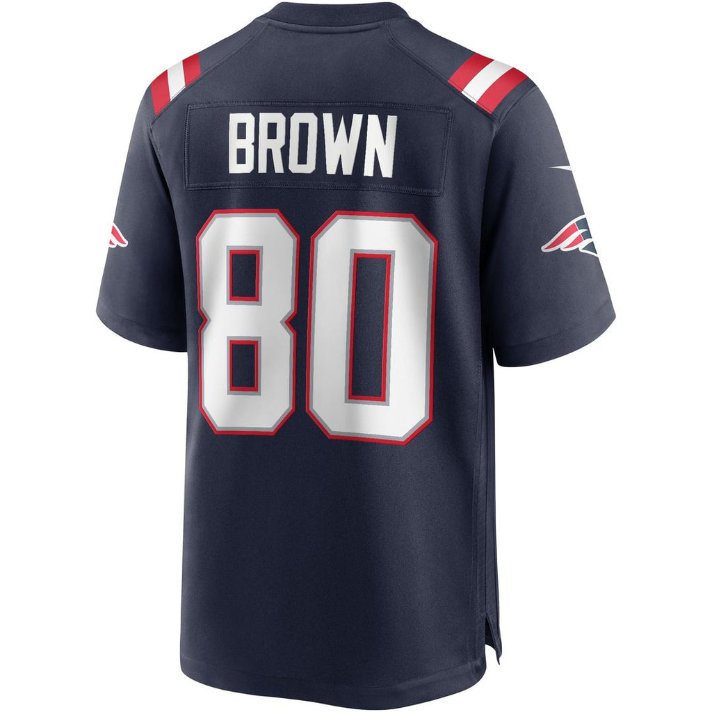 New England Patriots Troy Brown Navy Game Retired Player Jersey product image 3, provided for visual reference and product