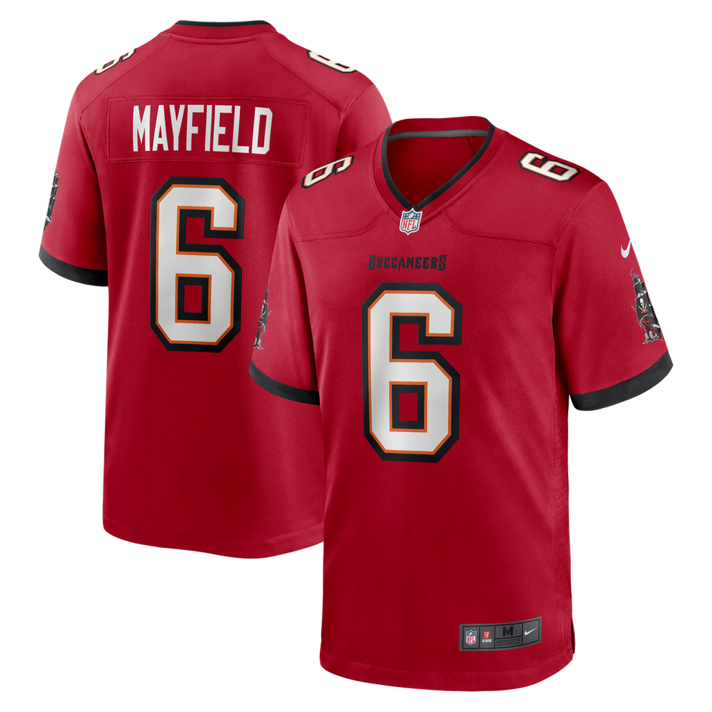 Tampa Bay Buccaneers Baker Mayfield White Away Game Jersey product image 46, provided for visual reference and product