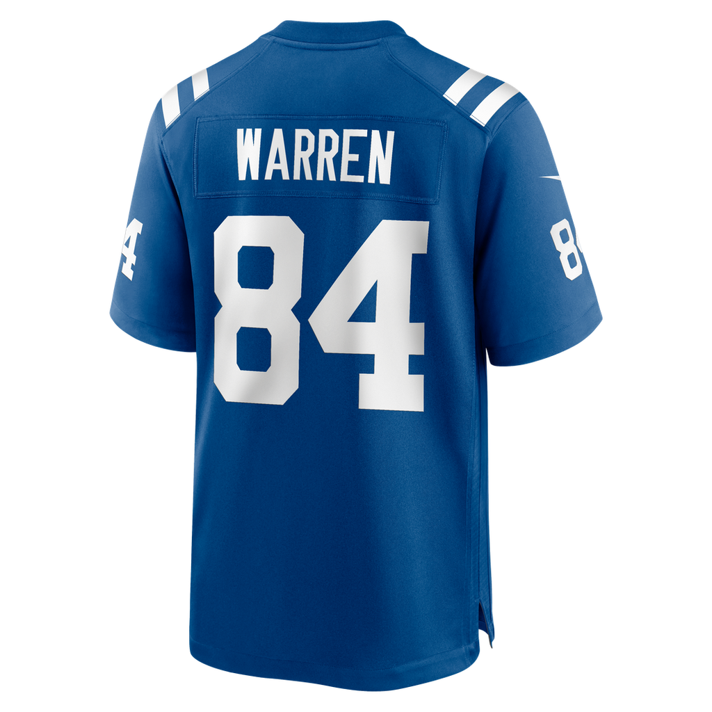 Indianapolis Colts Tyler Warren Royal Team Game Jersey product image 3, provided for visual reference and product detail