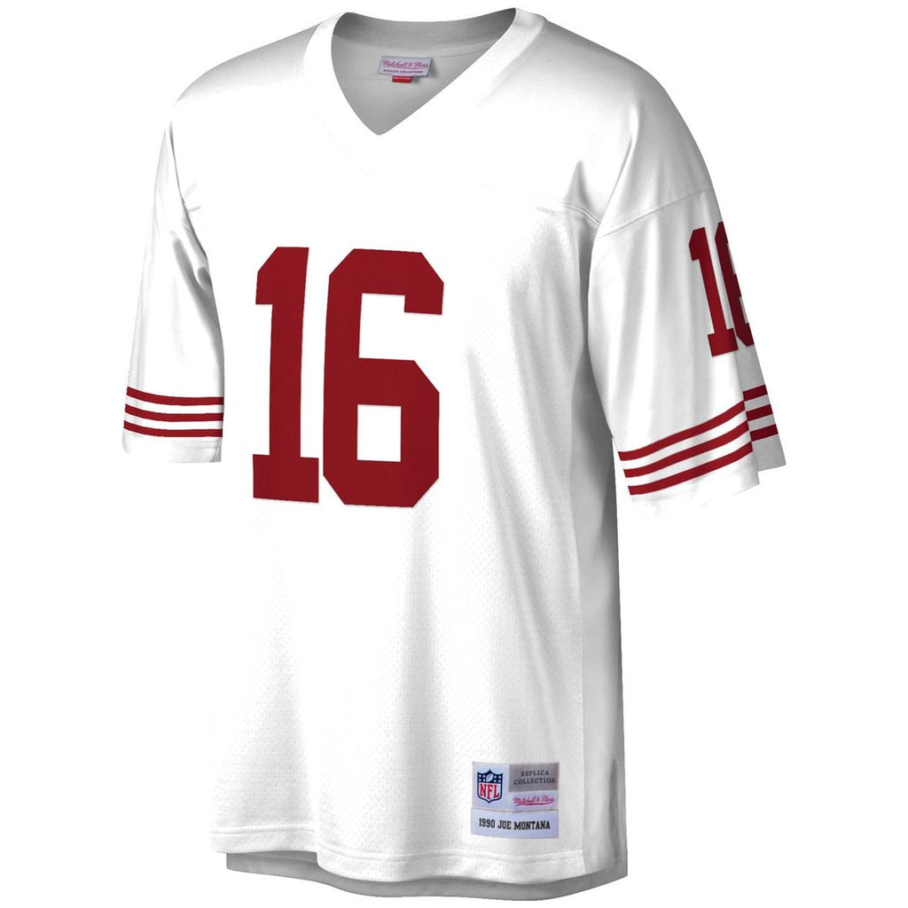San Francisco 49ers Joe Montana Scarlet Legacy Replica Jersey product image 8, provided for visual reference and product