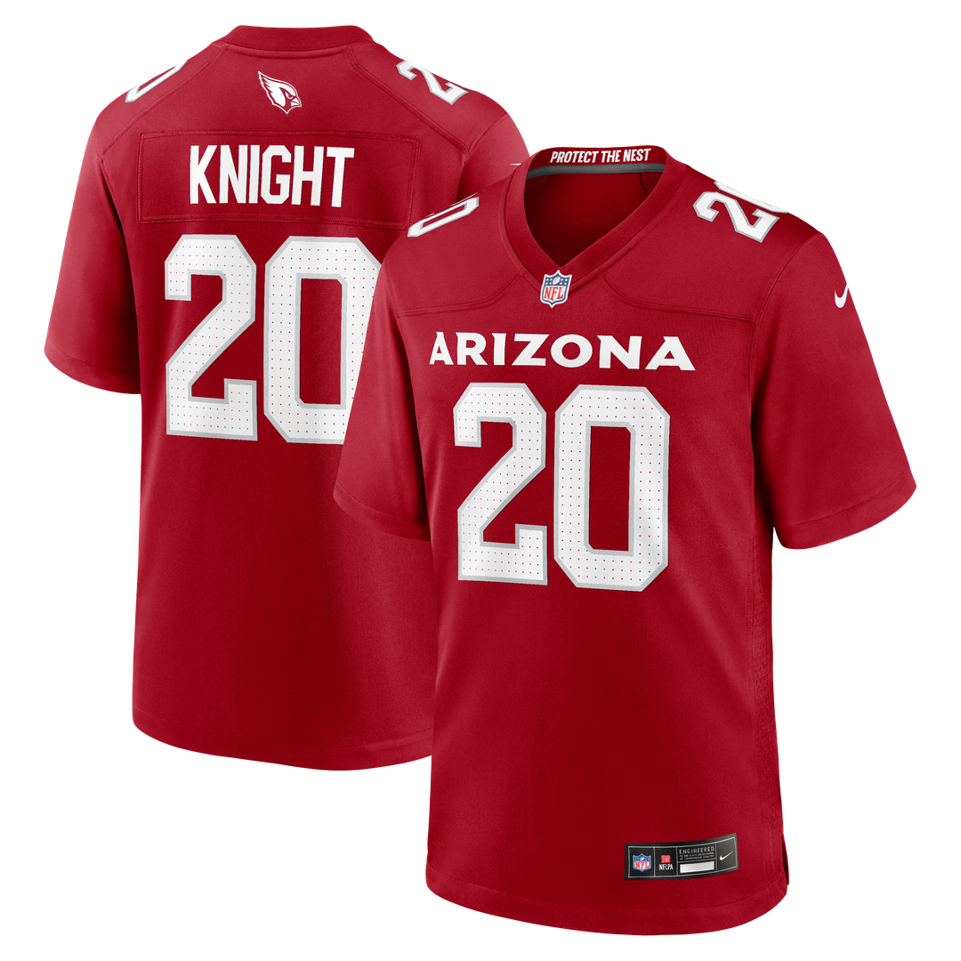 Arizona Cardinals Zonovan Knight Cardinal Team Game Jersey product image 1, provided for visual reference and product detail