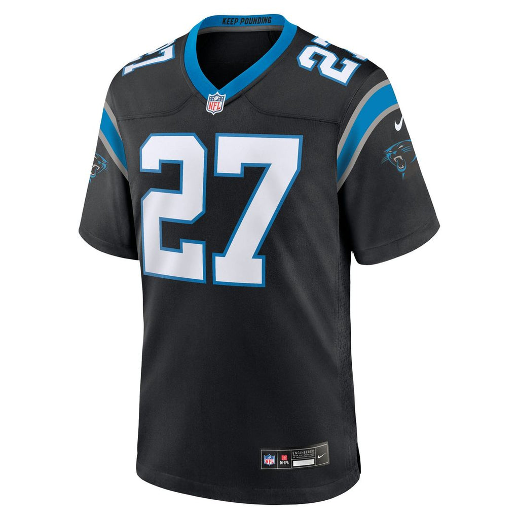 Carolina Panthers Isaiah Simmons Black Team Game Jersey product image 2, provided for visual reference and product detail