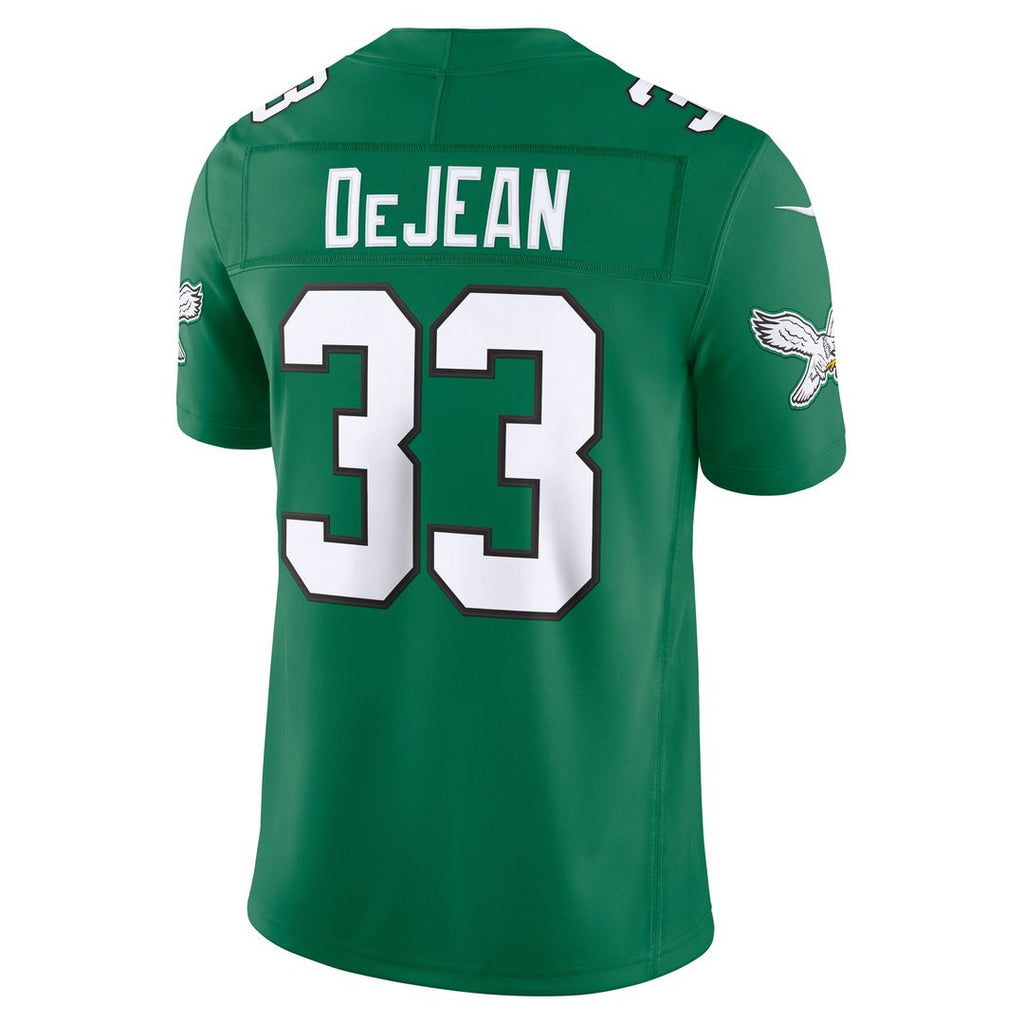 Philadelphia Eagles Cooper DeJean Kelly Green Alternate Vapor F.U.S.E. Stitched Limited Jersey product image 6, provided for