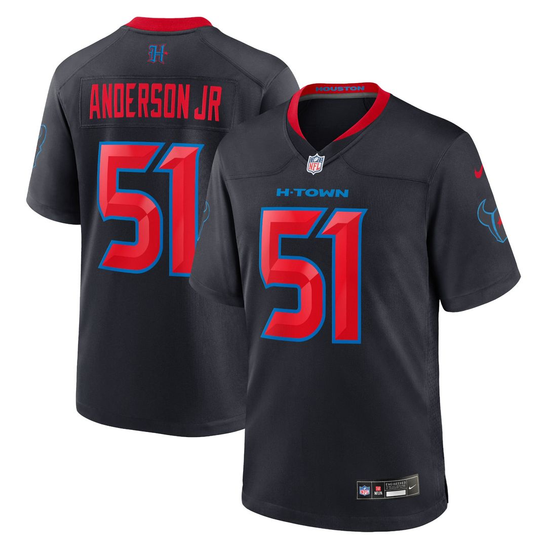 Houston Texans Will Anderson Jr. Red Alternate Game Jersey product image 13, provided for visual reference and product