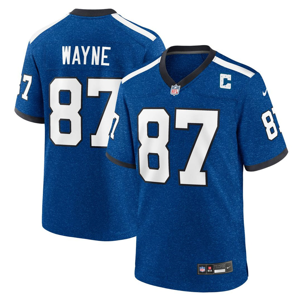 Indianapolis Colts Reggie Wayne Blue Retired Player Alternate Game Jersey product image 7, provided for visual reference and