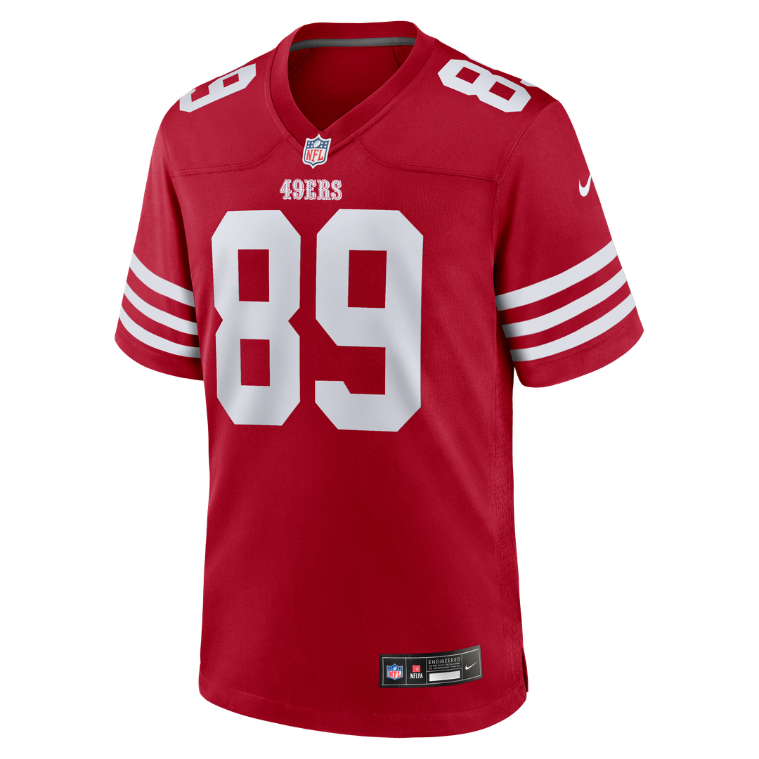 San Francisco 49ers Luke Farrell Scarlet Team Game Jersey product image 2, provided for visual reference and product detail