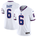 New York Giants Jaxson Dart White Vintage White Vapor Untouchable Stitched Limited Jersey product image 1, provided for