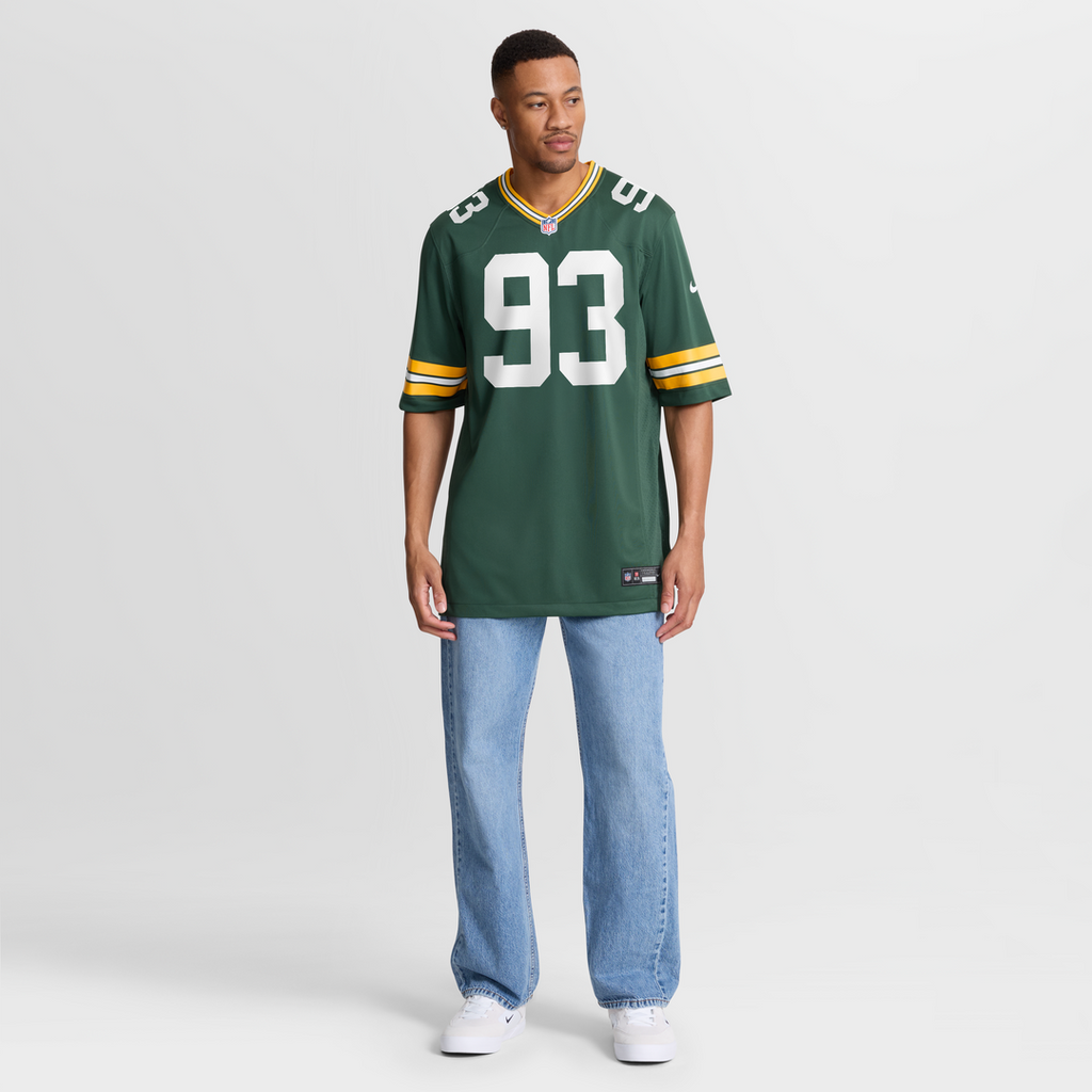 Green Bay Packers Nazir Stackhouse Green Team Game Jersey product image 7, provided for visual reference and product detail