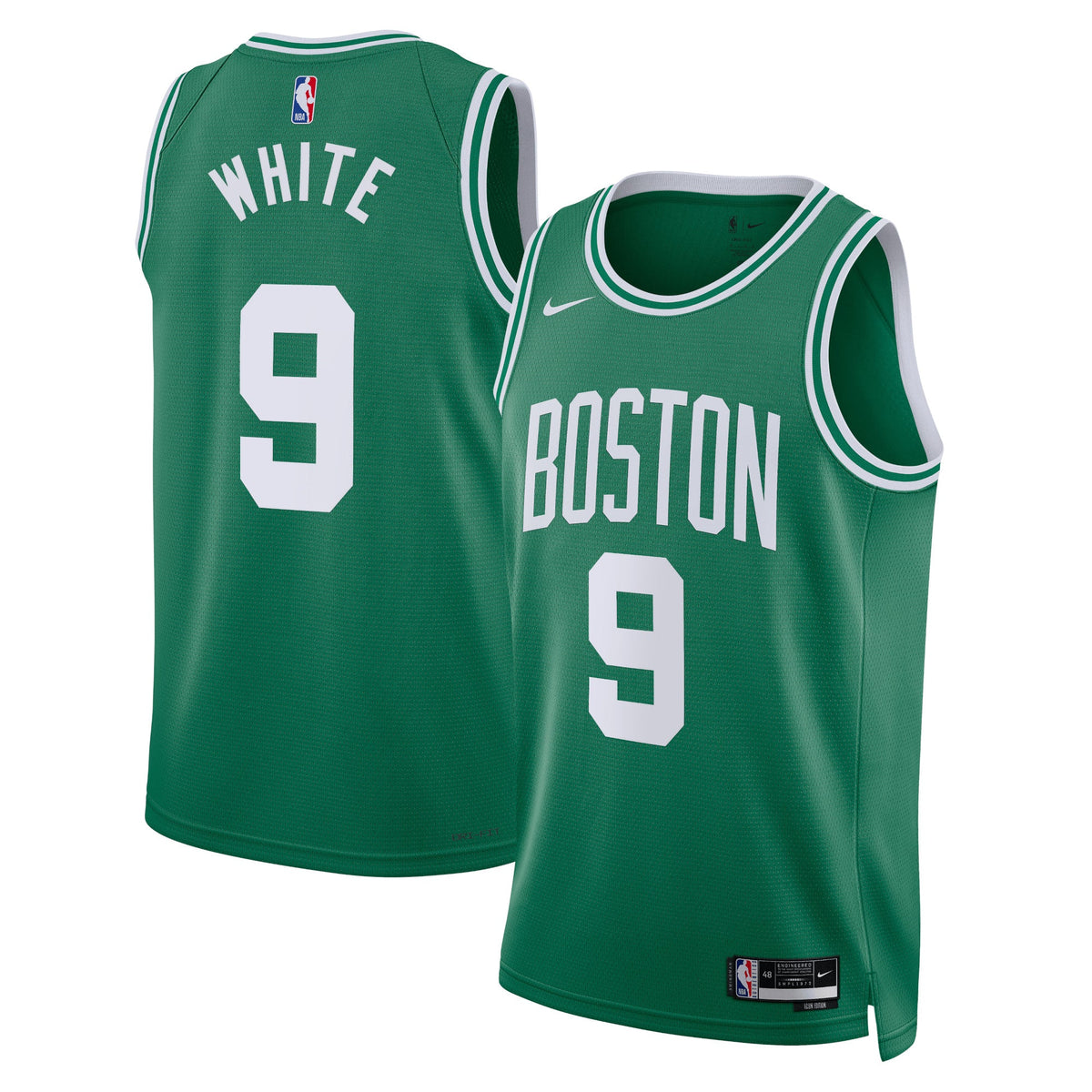Boston Celtics Icon Edition Swingman Basketball Jersey - Kelly Green - Derrick White - Unisex product image 1, provided for