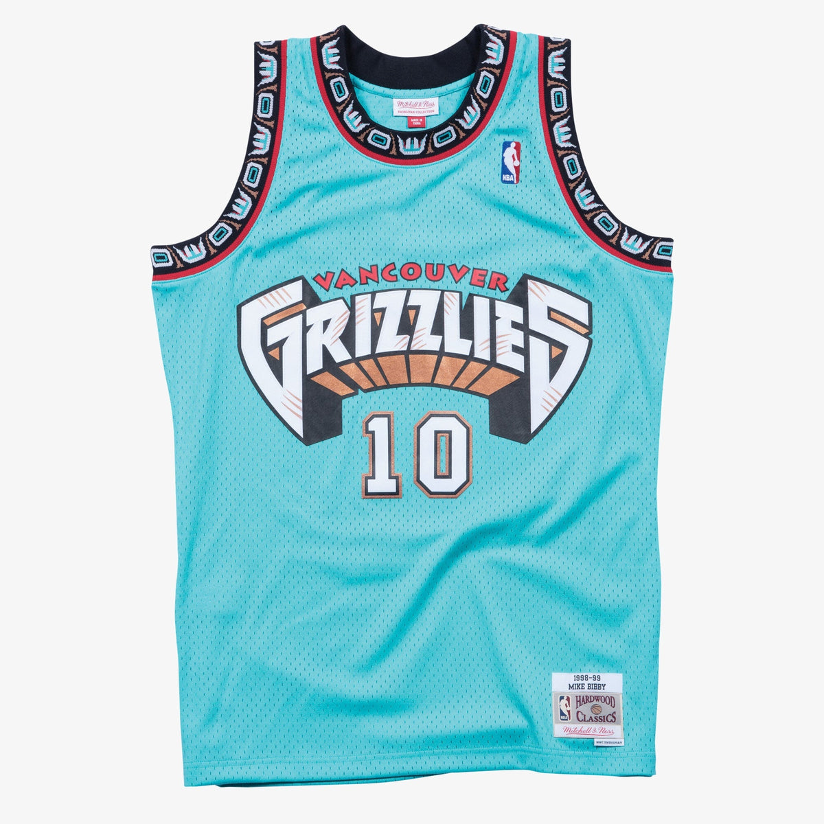 Vancouver Grizzlies Swingman Basketball Jersey Mike Bibby 1998 - 89 product image 1, provided for visual reference and
