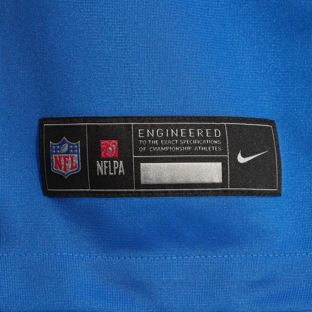 Detroit Lions D.J. Reed Blue Team Game Jersey product image 6, provided for visual reference and product detail review