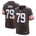Cleveland Browns Dawand Jones Brown Team Game Jersey product image 1, provided for visual reference and product detail review