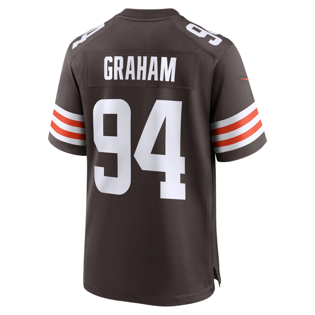 Cleveland Browns Mason Graham Brown Game Jersey product image 3, provided for visual reference and product detail review