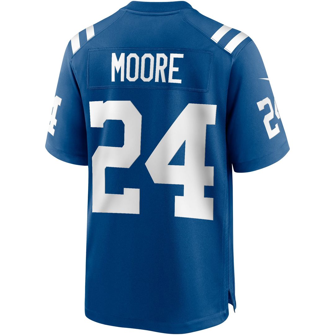 Indianapolis Colts Lenny Moore Royal Game Retired Player Jersey product image 3, provided for visual reference and product