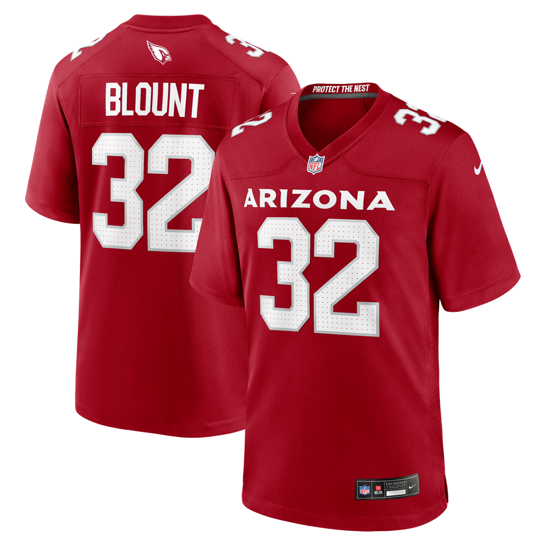 Arizona Cardinals Joey Blount Cardinal Game Jersey product image 1, provided for visual reference and product detail review