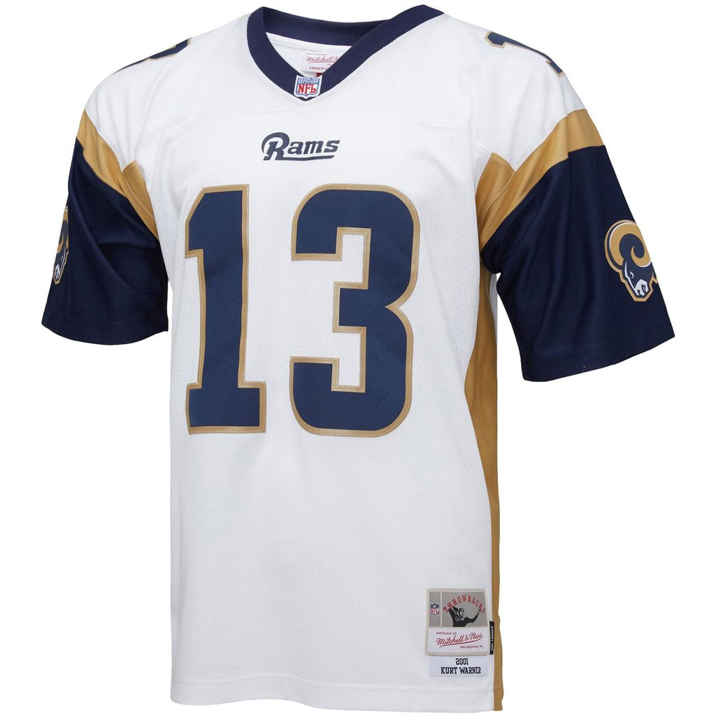Los Angeles Rams Kurt Warner White Big & Tall 2001 Retired Player Replica Jersey product image 2, provided for visual