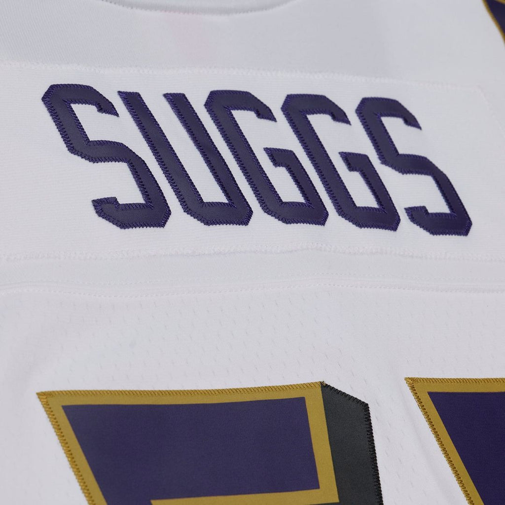Baltimore Ravens Terrell Suggs White 2003 Legacy Replica Player Jersey product image 5, provided for visual reference and