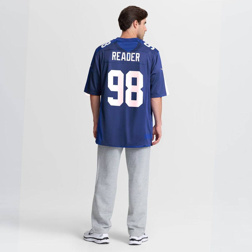 New York Giants D.J. Reader Royal Game Jersey product image 5, provided for visual reference and product detail review