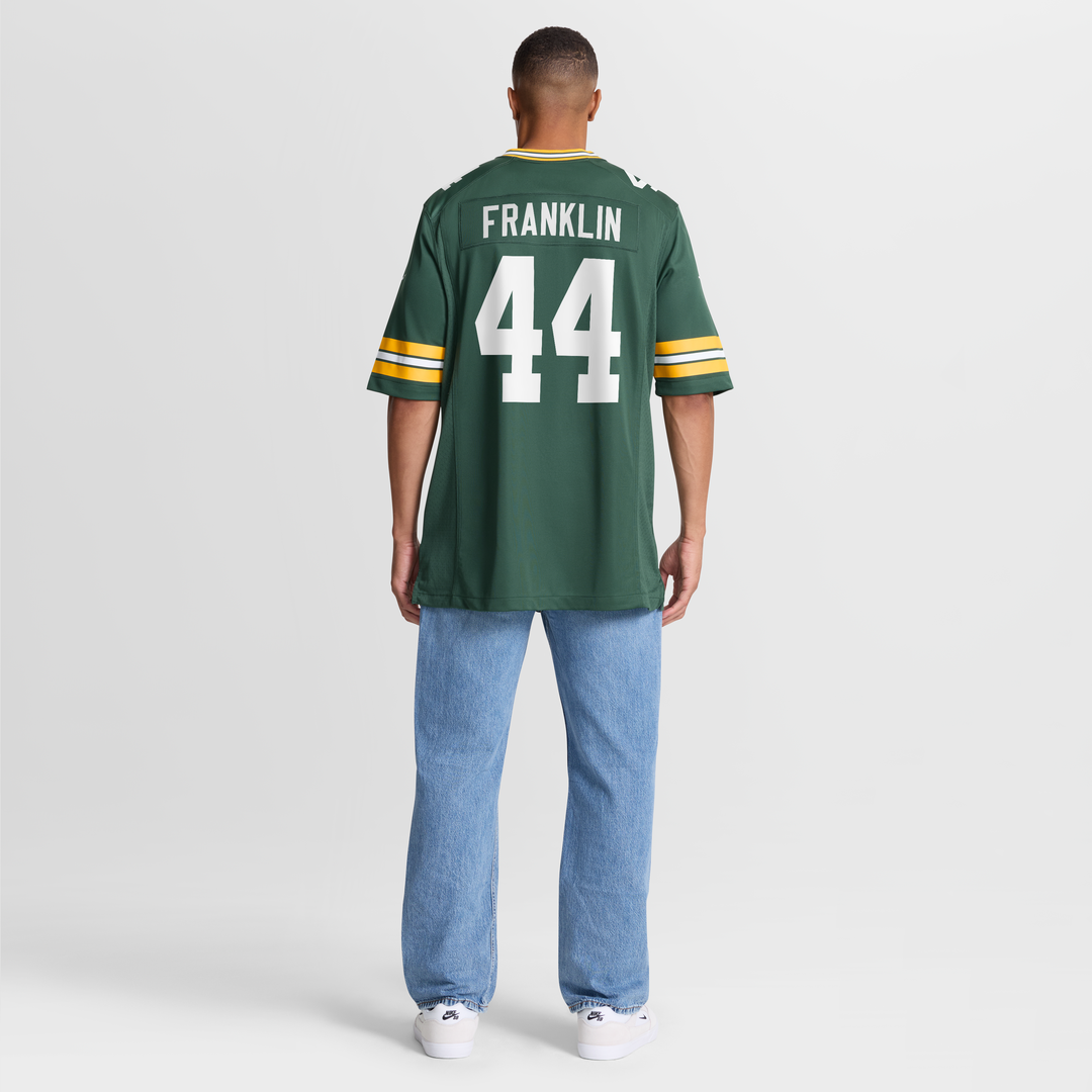 Green Bay Packers Zaire Franklin Green Game Jersey product image 5, provided for visual reference and product detail review