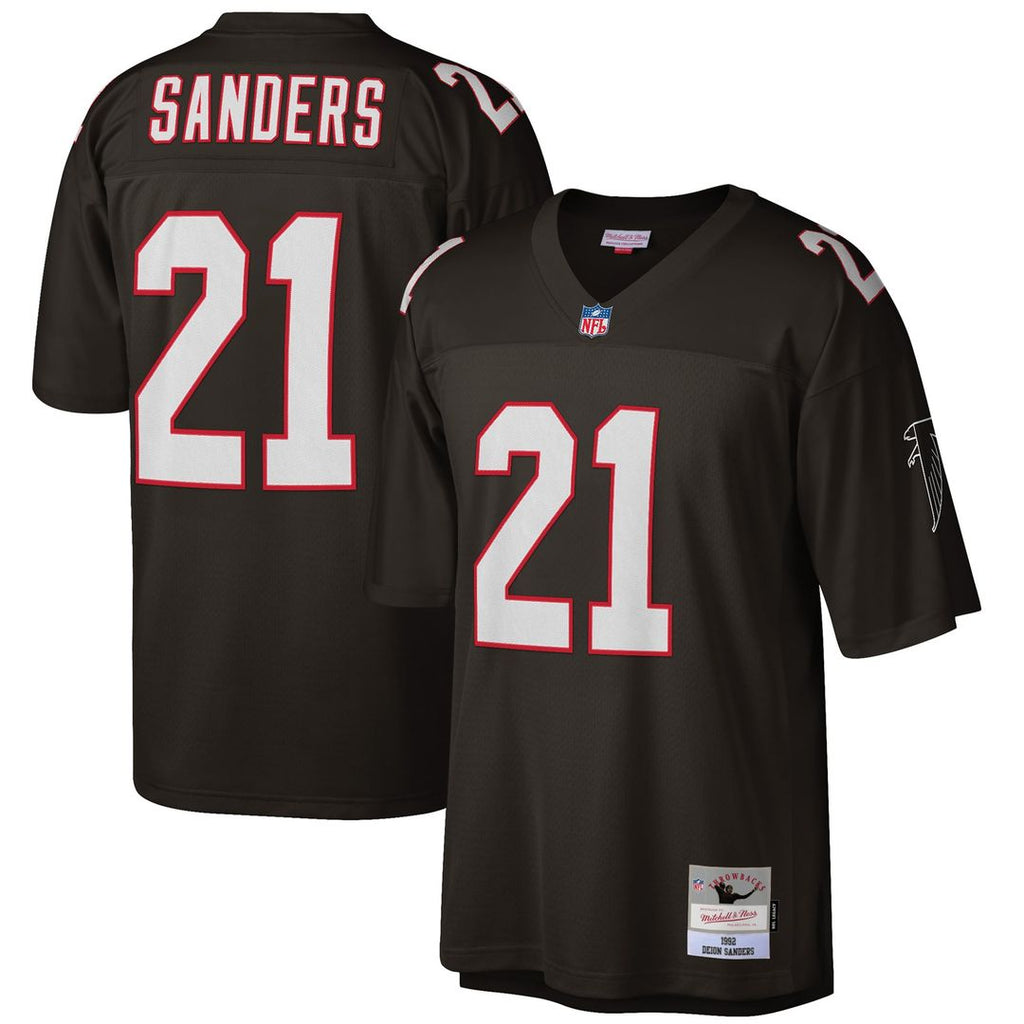 Atlanta Falcons Deion Sanders White Big & Tall 1992 Retired Player Replica Jersey product image 7, provided for visual