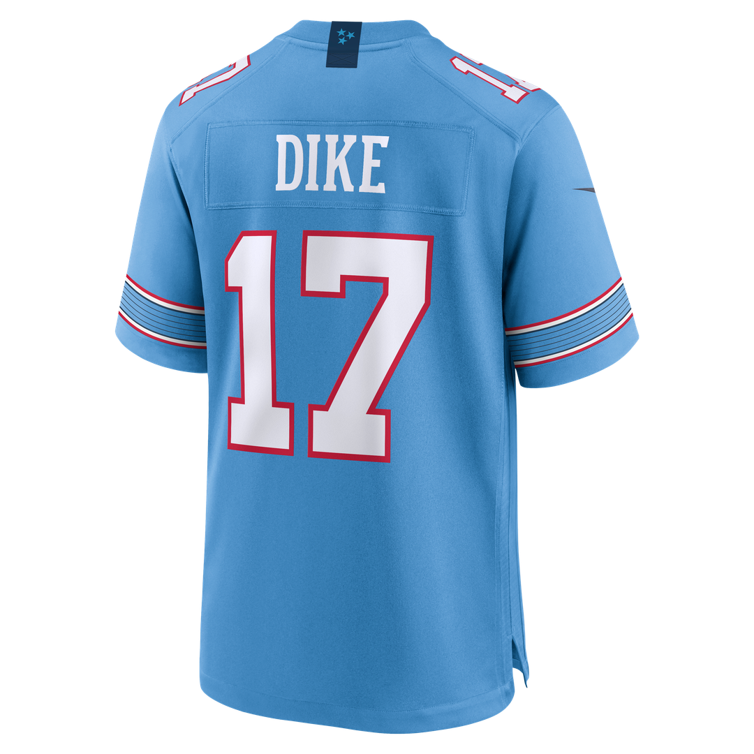 Tennessee Titans Chimere Dike Light Blue Team Game Jersey product image 3, provided for visual reference and product detail