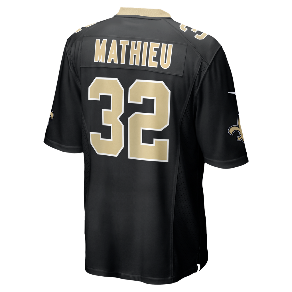 New Orleans Saints Tyrann Mathieu White Game Jersey product image 9, provided for visual reference and product detail review