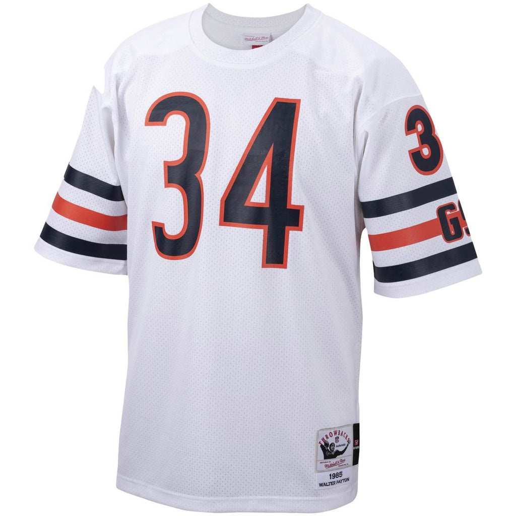 Chicago Bears 1985 Walter Payton White Authentic Throwback Retired Player Jersey product image 2, provided for visual